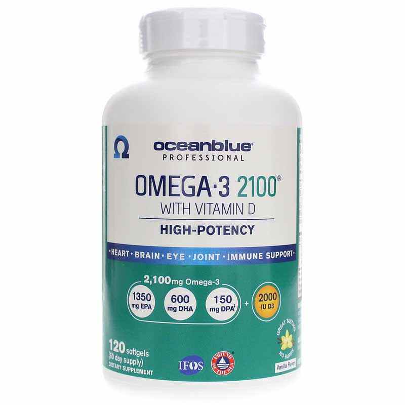 Omega 3 2100 with Vitamin D3 Ocean Blue